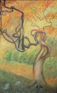 Pop Surrealism Tree Painting